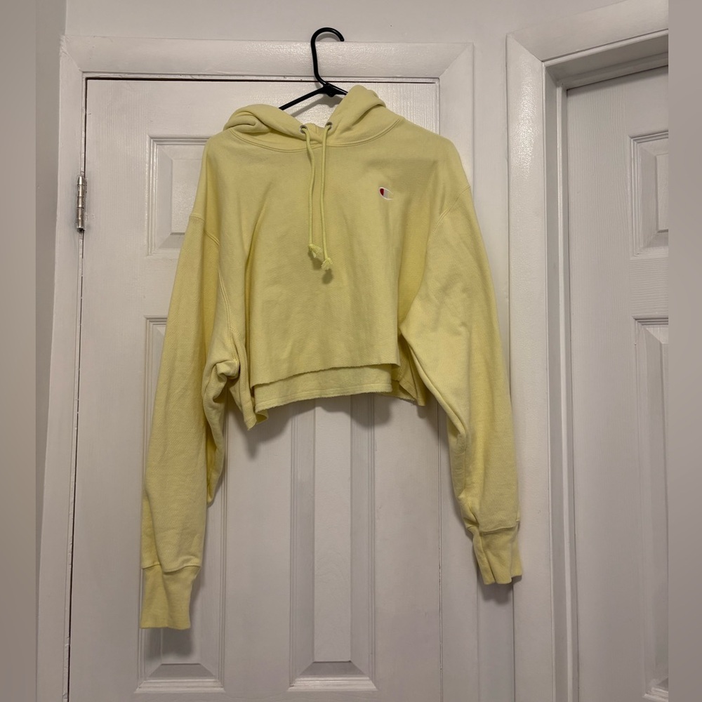 Champion Women's Light Yellow Hoodie